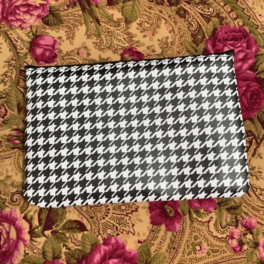Ipsy Sparkle To Shine Houndstooth Makeup Bag ONLY - Picture 6 of 8
